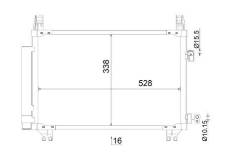 Радиатор кондиционера MAHLE / KNECHT AC806000S