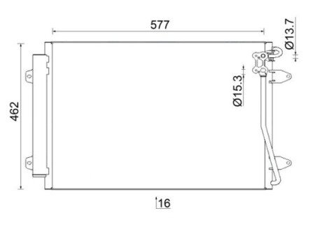 Радиатор кондиционера MAHLE / KNECHT AC 954 000S