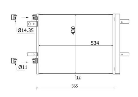 Skraplacz klimatyzacji MAHLE / KNECHT AC965000S