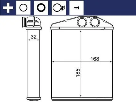 NAGRZEWNICA OPEL MAHLE / KNECHT AH13000S