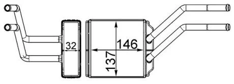 NAGRZEWNICA FORD TRANSIT 08- MAHLE / KNECHT AH226000S