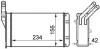 Радиатор печки Citroen Berlingo/Peugeot Partner 96- (157x234x42) MAHLE / KNECHT AH 43 000S (фото 1)