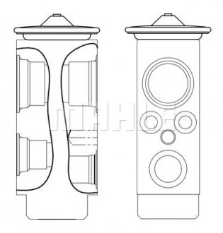 Клапан кондиционера MAHLE / KNECHT AVE 9 000S