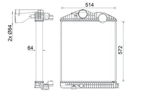 Інтеркулер MAHLE / KNECHT CI 114 000S (фото 1)