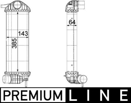 А_Інтеркулєр RENAULT Kangoo "1,5DCi "07>> MAHLE / KNECHT CI243000P (фото 1)