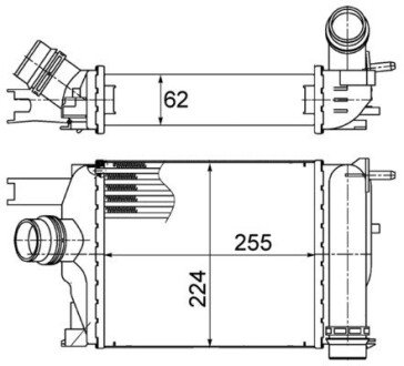 Интеркулер MAHLE / KNECHT CI 497 000S (фото 1)