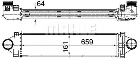 Інтеркулер MAHLE / KNECHT CI 501 000S (фото 1)