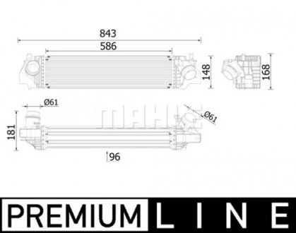 Інтеркулер MAHLE / KNECHT CI 617 000P