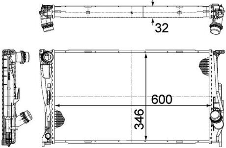 Радиатор MAHLE / KNECHT CR1084000P (фото 1)