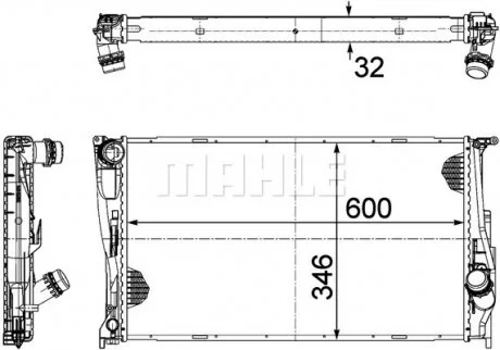 Радиатор MAHLE / KNECHT CR1085000P