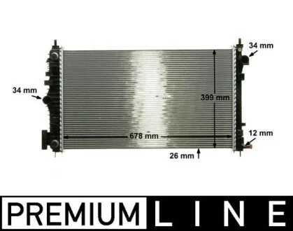 CHLODNICA WODY BEHR PREMIUM LINE MAHLE / KNECHT CR1101000P