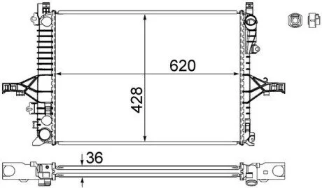 Автозапчасть MAHLE / KNECHT CR1546000S