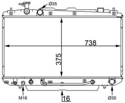 CHLODNICA WODY MAHLE / KNECHT CR1568000S (фото 1)