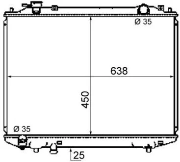Радіатор охолоджування MAHLE / KNECHT CR 1746 000S