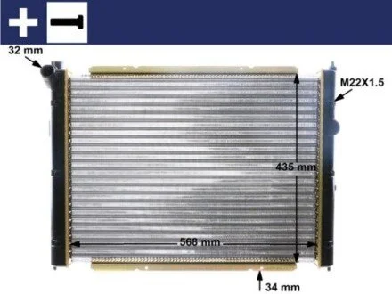 Радіатор MAHLE / KNECHT CR361000S