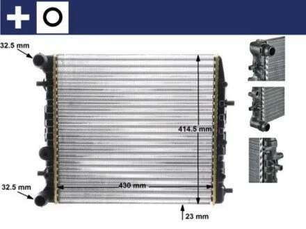 Радиатор охлаждения двигателя MAHLE / KNECHT CR 454 000S