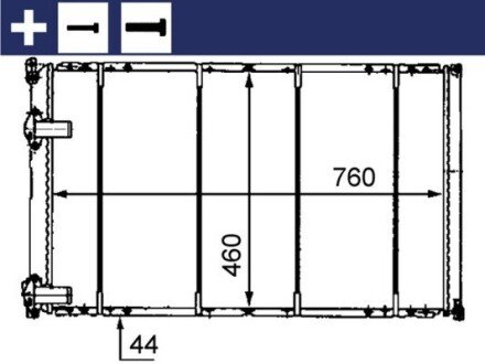 Радіатор MAHLE / KNECHT CR526000S