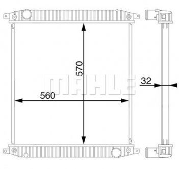 Радіатор MAHLE / KNECHT CR 703 000S