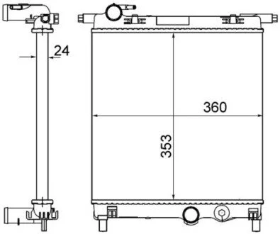 Автозапчастина MAHLE / KNECHT CR831001S