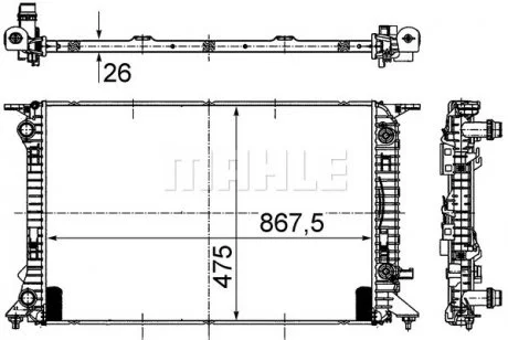 Радиатор MAHLE / KNECHT CR910000S (фото 1)