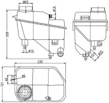 Расширительный бачок Mahle MAHLE / KNECHT CRT 202 000S