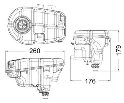 Бачок розширювальний MAHLE / KNECHT CRT 60 000S (фото 1)