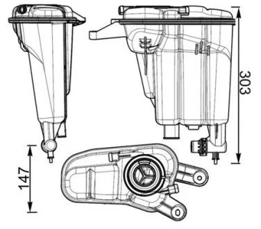 Розширювальний бак охолодження MAHLE / KNECHT CRT 95 000S