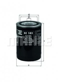 Фильтр топливный Mahle MAHLE / KNECHT KC 183