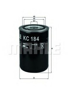 Фильтр топлива MAHLE / KNECHT KC 184 (фото 1)