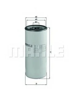 Фільтр паливний Mahle MTU, знято з виробництва MAHLE / KNECHT KC233