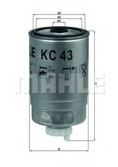 Топливный фильтр MAHLE / KNECHT KC43 (фото 1)