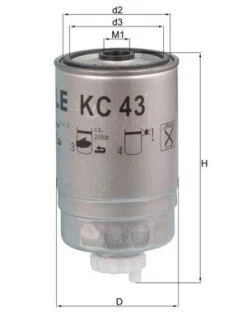 Топливный фильтр MAHLE / KNECHT KC43