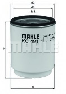 Автозапчастина MAHLE / KNECHT KC491D (фото 1)