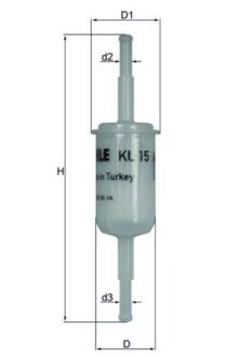 Топливный фильтр MAHLE / KNECHT KL15