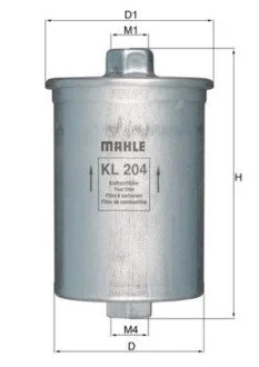Фільтр палива MAHLE / KNECHT KL204