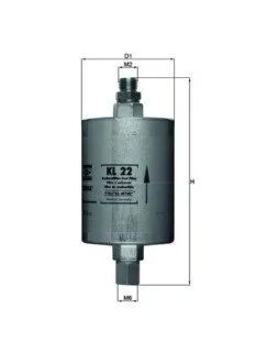 Фільтр палива MAHLE / KNECHT KL22