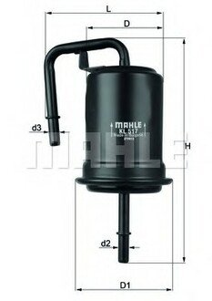 Топливный фильтр MAHLE / KNECHT KL517