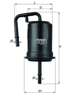 Топливный фильтр MAHLE / KNECHT KL517