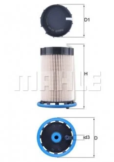Фильтр топливный MAHLE / KNECHT KX592