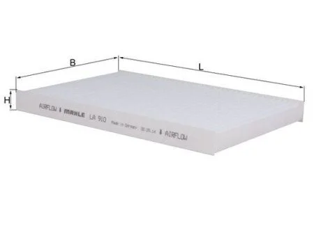 Filter, interior air MAHLE / KNECHT LA910 (фото 1)