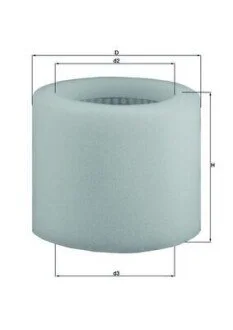 Фільтр повітряний MAHLE / KNECHT LX123