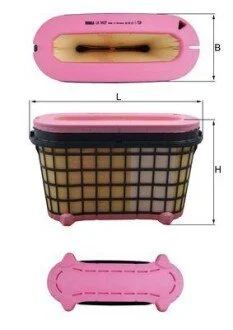 Фільтр повітряний (фільтруючий елемент) MERCEDES ACTROS MP4 / MP5, ANTOS, AROCS 471.943-OM936.916 07.11- MAHLE / KNECHT LX5437 (фото 1)