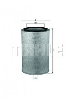 Фільтр повітряний Mahle MAHLE / KNECHT LX626 (фото 1)