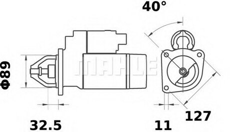 Стартер MAHLE / KNECHT MS 548 (фото 1)