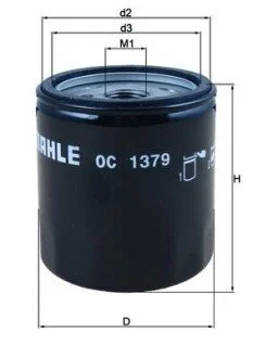 Автозапчасть MAHLE / KNECHT OC1379
