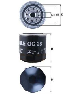 Фильтр масляный MAHLE / KNECHT OC 28