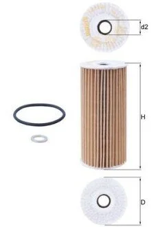 Фільтр масляний MAHLE / KNECHT OX 1048D