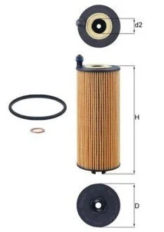 Фільтр масляний MAHLE / KNECHT OX 1302D