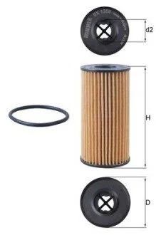 Фільтр масляний MAHLE / KNECHT OX 1308D