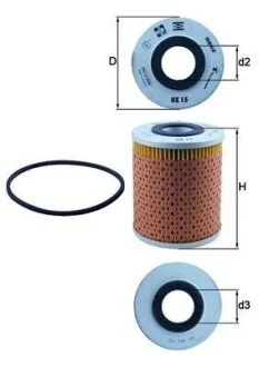 Фильтр MAHLE / KNECHT OX15D (фото 1)